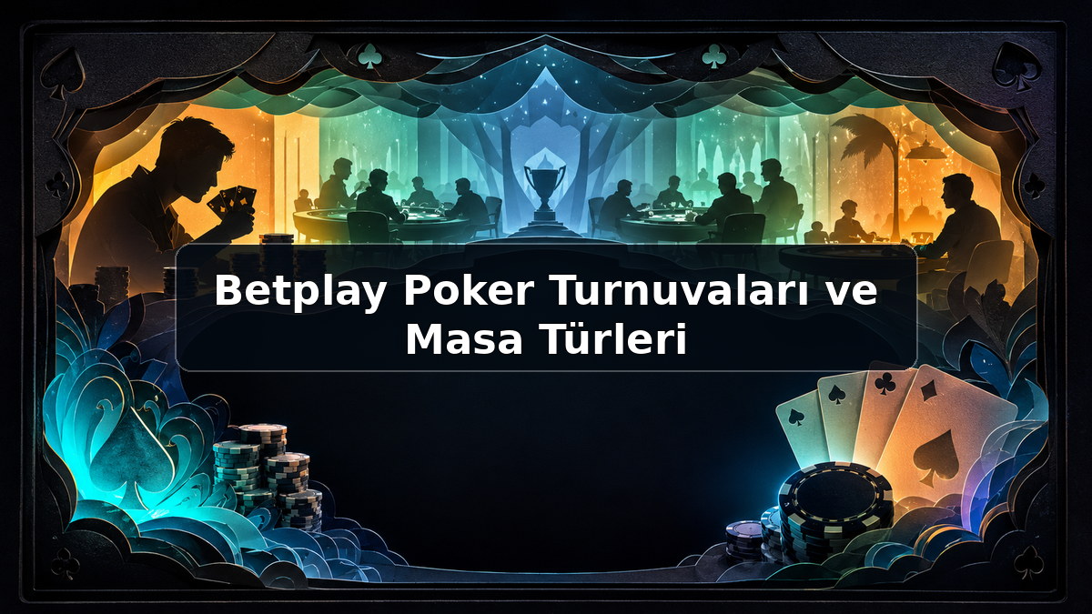 Betplay Poker Turnuvaları ve Masa Türleri hakkında açıklayıcı görsel